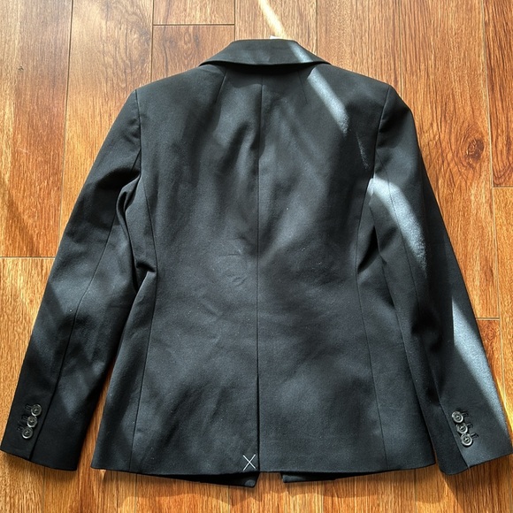 J.Crew Devon Blazer in Bi-stretch Cotton Blend Black Petite 00P NWT - Picture 5 of 8